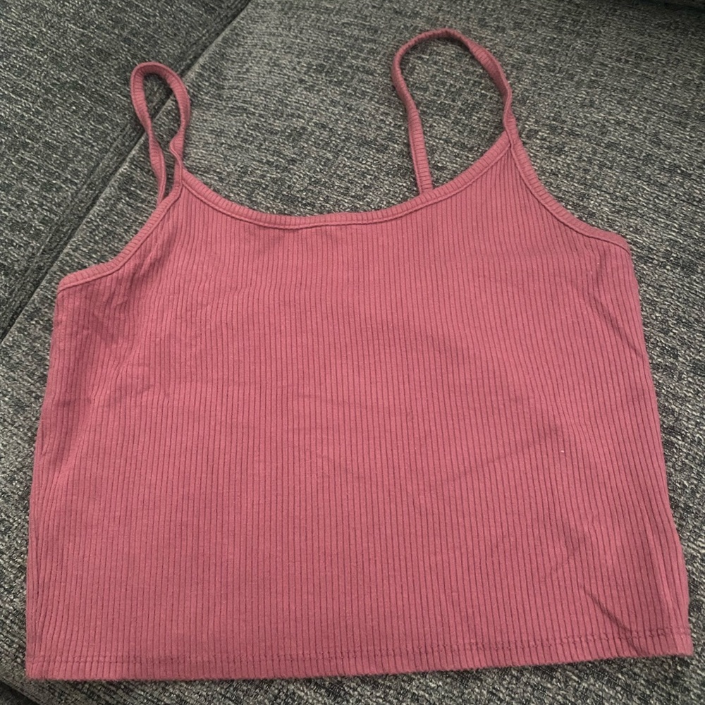 American Eagle Outfitters Mauve Ribbed Camisole